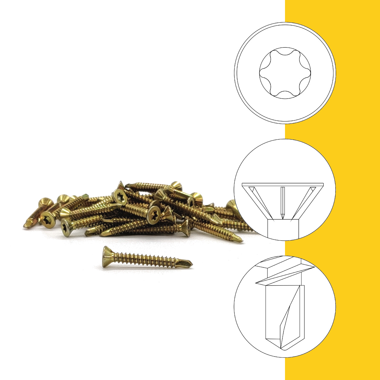 OSB Ständerwerkschrauben Feingewinde Bohrspitze